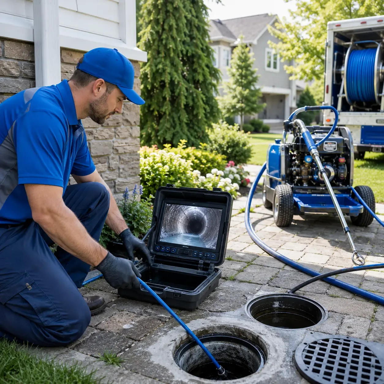 Outdoor drain cleaning professionals serving Denison, KS