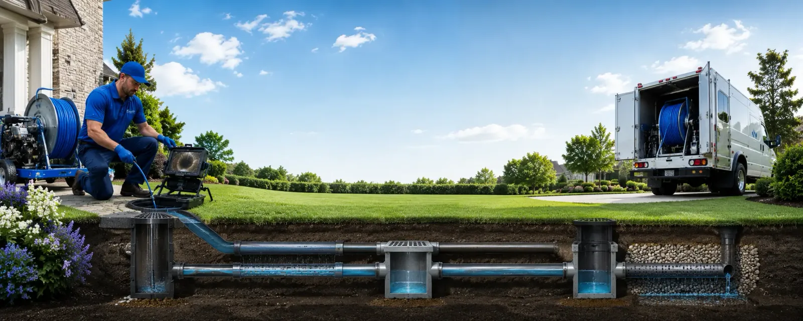 Outdoor drain cleaning information for Denison, KS